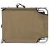 Tumbona plegable con toldo de aluminio gris