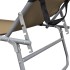 Tumbona plegable con toldo de aluminio gris