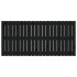 Cabecero de cama pared madera maciza pino negro 127,5x3x60