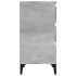 Mesita de noche madera contrachapada gris hormigón 40x35x70