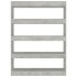 Estantería/divisor de espacios gris hormigón 100x30x135