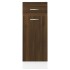Armario bajo cocina madera de ingeniería marrón 30x46x81,5