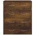 Aparador con 4 cajones roble ahumado 60x30,5x71