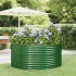 Jardinera arriate acero recubrimiento polvo verde 140x140x68