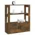 Aparador madera contrachapada color roble ahumado 80x30x90