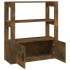 Aparador madera contrachapada color roble ahumado 80x30x90