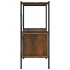 Estantería con armario 3 niveles madera y acero 80x40x92