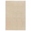 Alfombra de pelo corto beige 160x230 cm