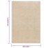 Alfombra de pelo corto beige 160x230