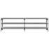 Mueble TV metal y madera contrachapada gris Sonoma 180x30x50