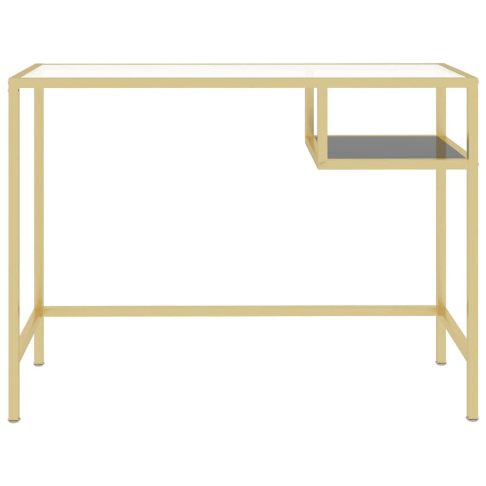 Escritorio de vidrio templado transparente 100x36x74