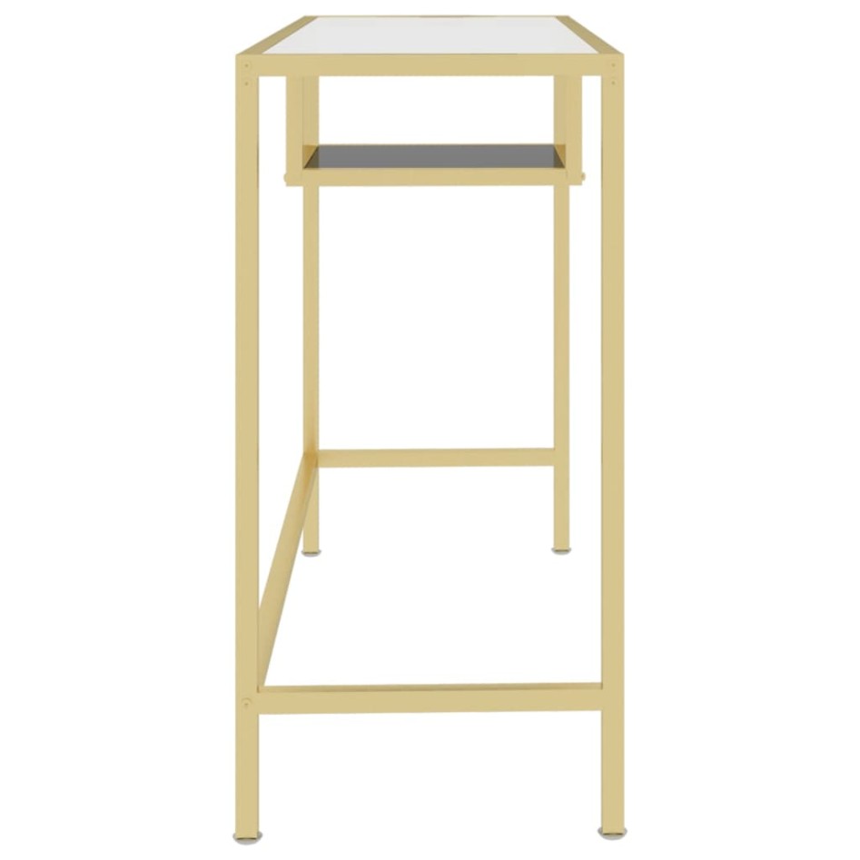 Escritorio de vidrio templado transparente 100x36x74