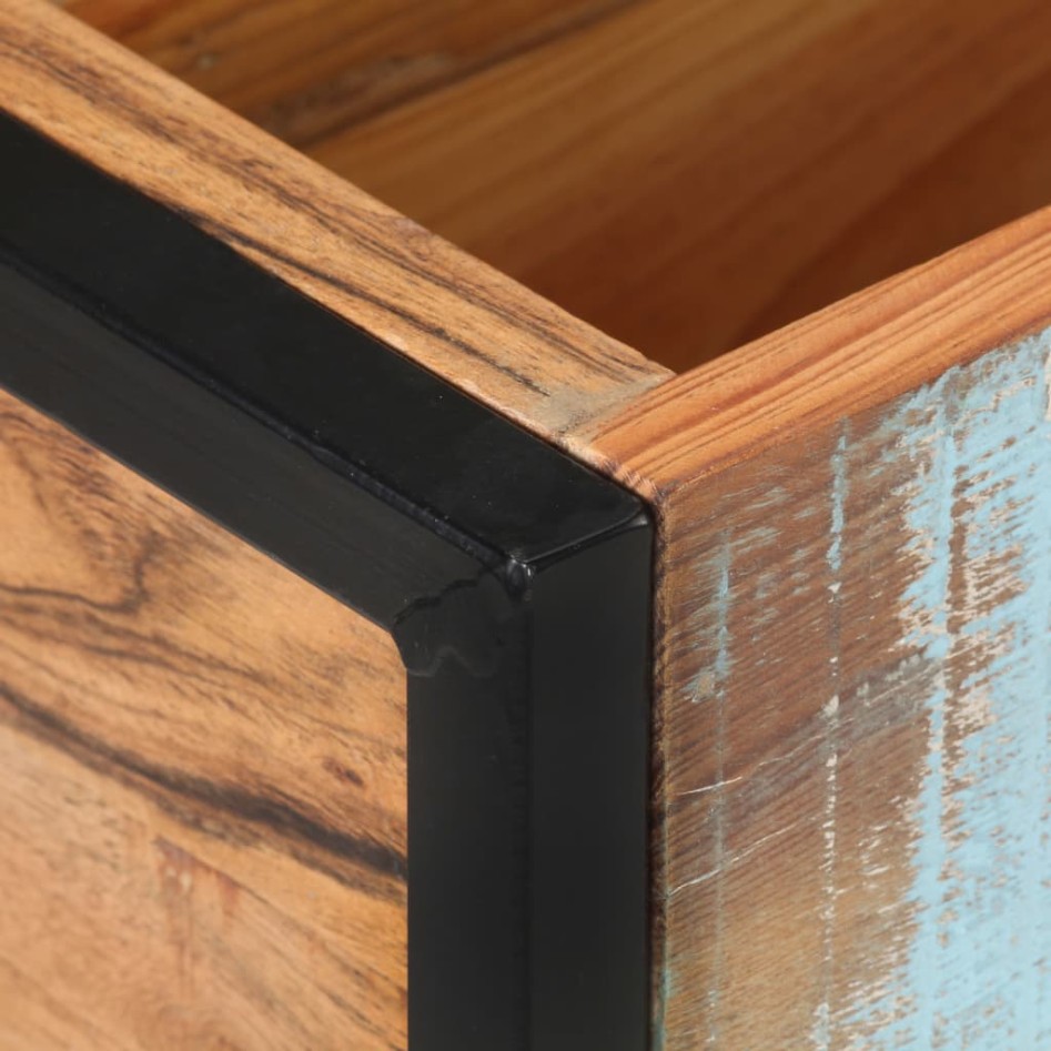 Jardinera de madera maciza reciclada 60x20x68