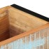 Jardinera de madera maciza reciclada 60x20x68