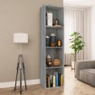 Estantería/mueble de TV contrachapada gris Sonoma 36x30x143 cm