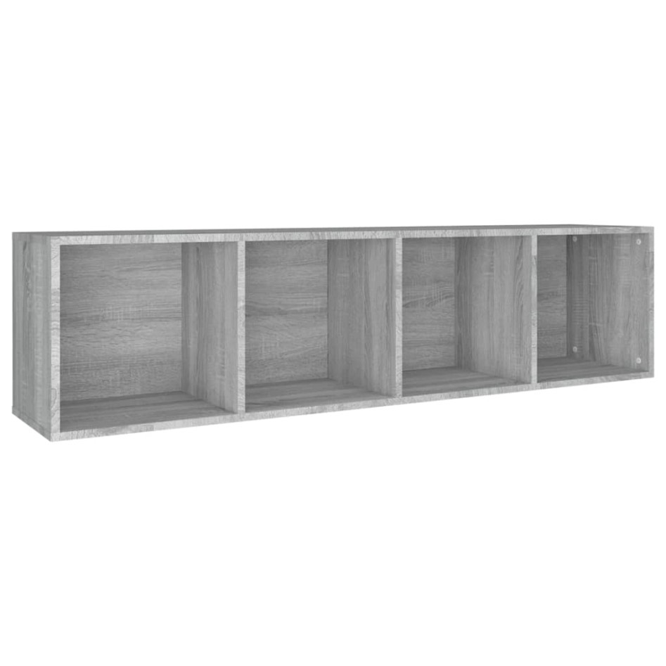 Estantería/mueble de TV contrachapada gris Sonoma 36x30x143
