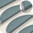 Alfombras de peldaños de escalera 15 uds azul 56x17x3