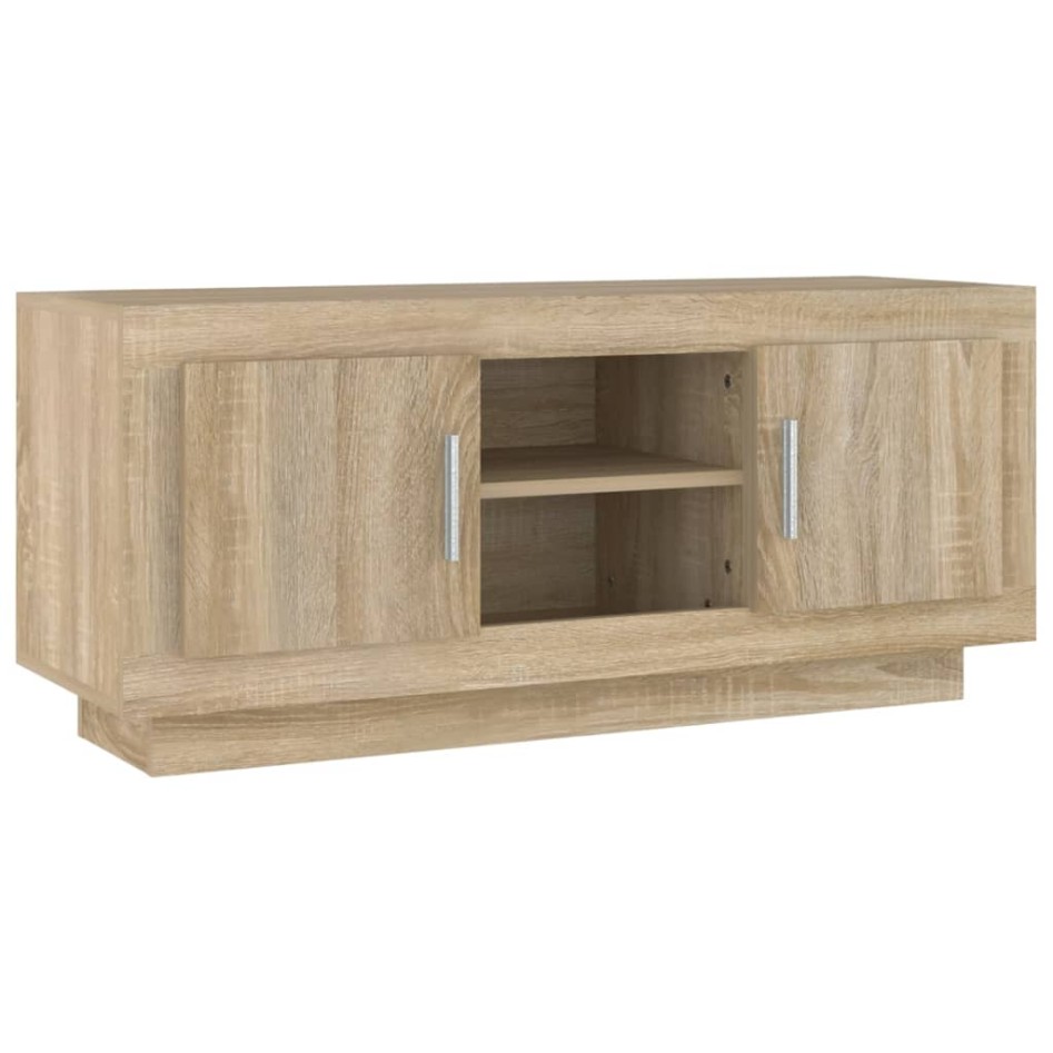 Mueble de TV madera contrachapada roble Sonoma 102x35x45