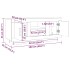Mueble de TV madera contrachapada roble Sonoma 102x35x45