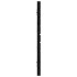 Cabecero de cama de pared madera maciza pino negro 166x3x63