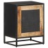 Mesita de noche de madera de mango rugosa 40x30x50