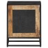 Mesita de noche de madera de mango rugosa 40x30x50