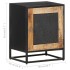 Mesita de noche de madera de mango rugosa 40x30x50