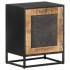 Mesita de noche de madera de mango rugosa 40x30x50