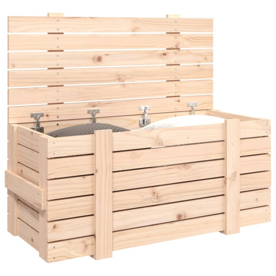 Caja de almacenaje madera maciza de pino 91x40,5x42