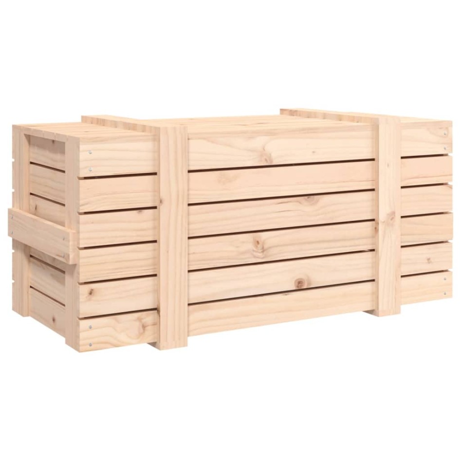 Caja de almacenaje madera maciza de pino 91x40,5x42