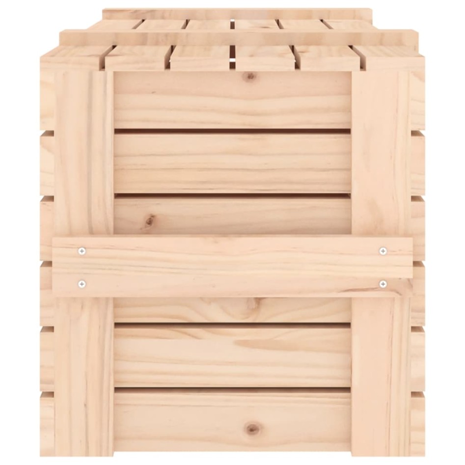 Caja de almacenaje madera maciza de pino 91x40,5x42