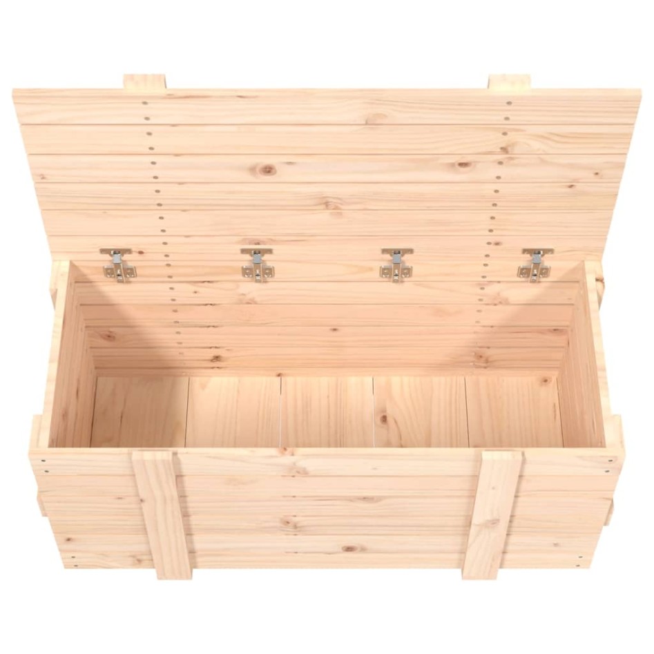 Caja de almacenaje madera maciza de pino 91x40,5x42