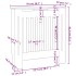 Cubierta para radiador MDF blanco 78