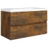 Mueble lavabo madera contrachapada roble ahumado