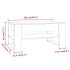 Mesa de centro madera de ingeniería roble ahumado 102x55x45