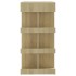 Mesa bar estante almacenaje contrachapada roble 100x50x101,5