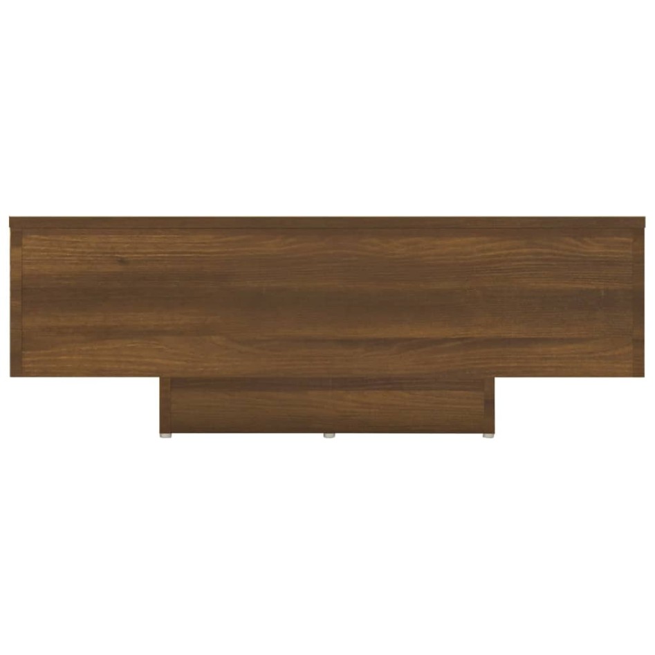 Mesa de centro madera de ingeniería roble marrón 85x55x31