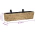 Conjunto de jardineras 2 unidades jacinto de