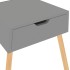 Mesitas de noche 2 uds madera de ingeniería gris 40x40x56