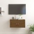 Armario de pared madera maciza de pino marrón miel 60x30x30