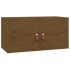 Armario de pared madera maciza de pino marrón miel 60x30x30