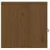 Armario de pared madera maciza de pino marrón miel 60x30x30