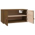 Armario de pared madera maciza de pino marrón miel 60x30x30