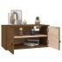 Armario de pared madera maciza de pino marrón miel 60x30x30