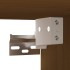 Armario de pared madera maciza de pino marrón miel 60x30x30