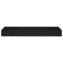 Estante flotante de pared con cajón negro 80x25x8