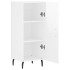 Aparador de madera contrachapada blanco brillante 34,5x34x90