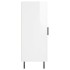 Aparador de madera contrachapada blanco brillante 34,5x34x90