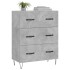 Aparador de madera de ingeniería gris hormigón 69,5x34x90