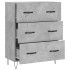 Aparador de madera de ingeniería gris hormigón 69,5x34x90